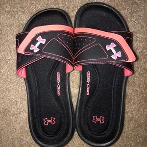 Under Armor slide shoes